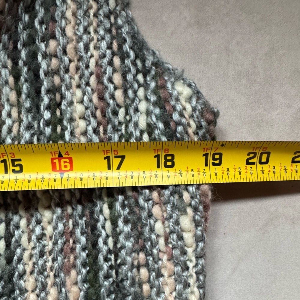 Chico's Nolan Wool‎ Blend Sweater Vest Fringe Western Boho Coastal Cowgirl Large - Picture 13 of 14